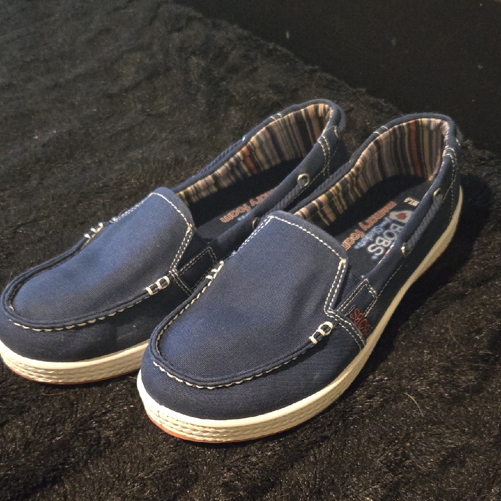 Skechers Navy Blue Slip-On Loafers